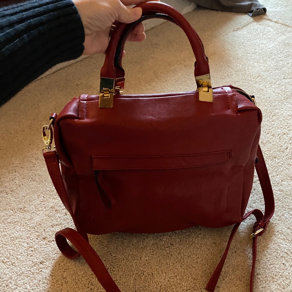 Red Cross Body Purse